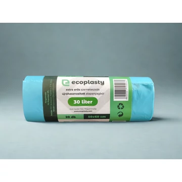 Újrahasznosított műanyagból készült szemeteszsák, több méretben