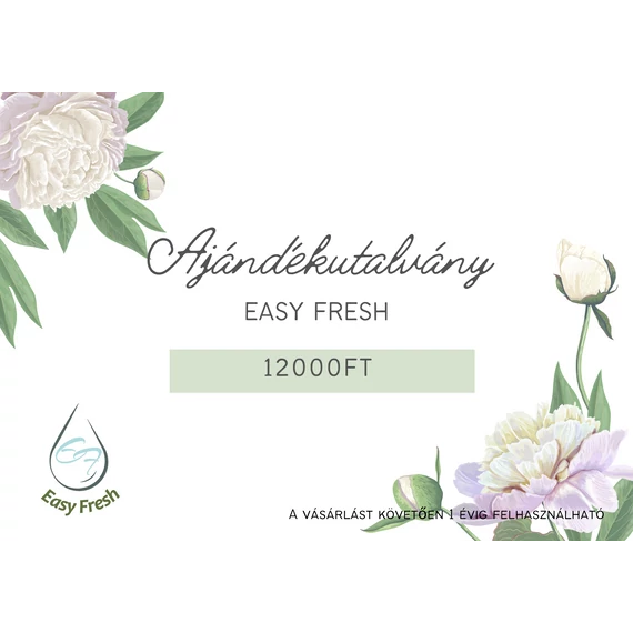 Ajándékutalvány 12.000 Ft értékben
