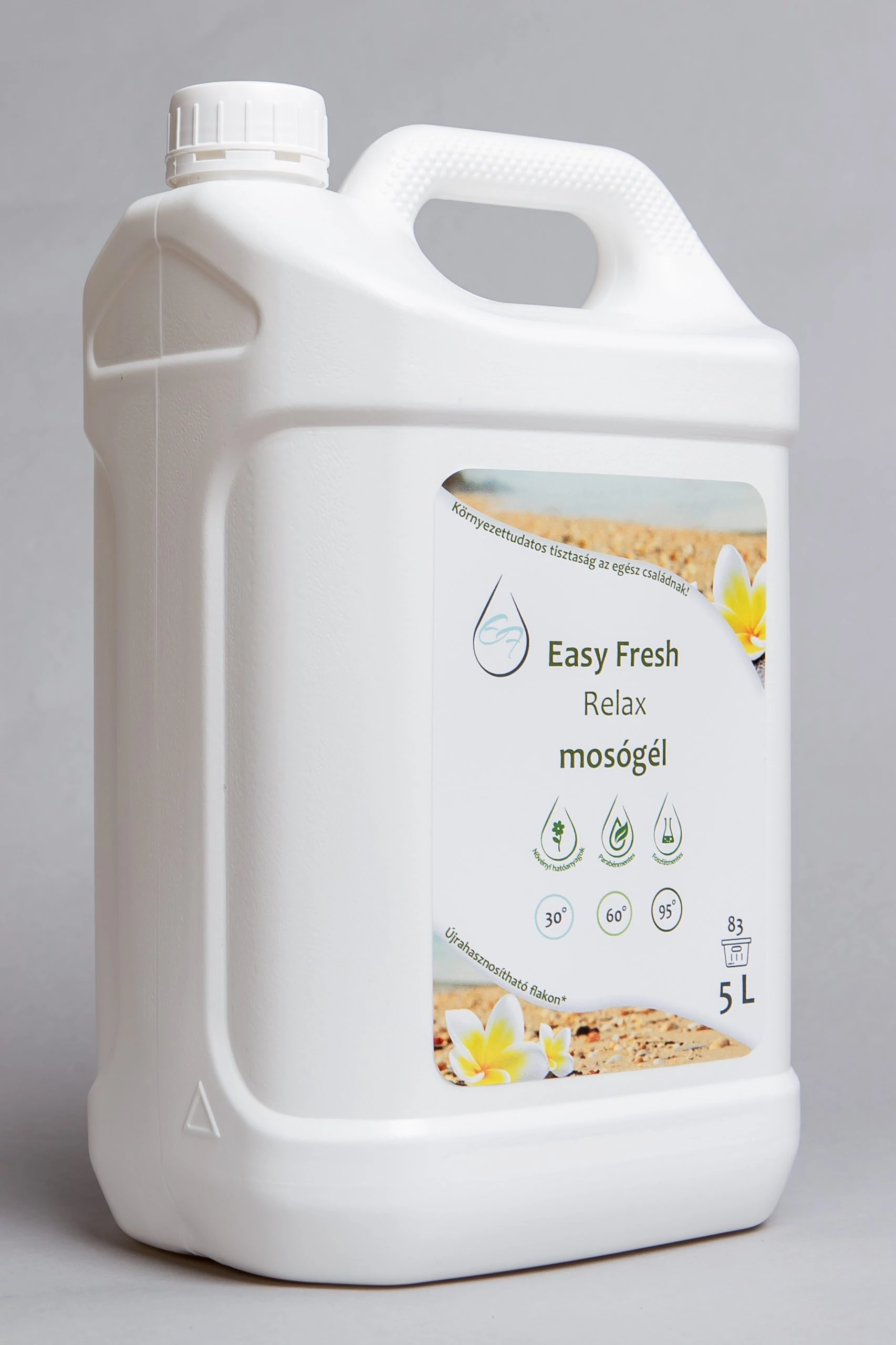 Easy Fresh Relax Színmentes Mosógél hipoallergén illattal - 5L